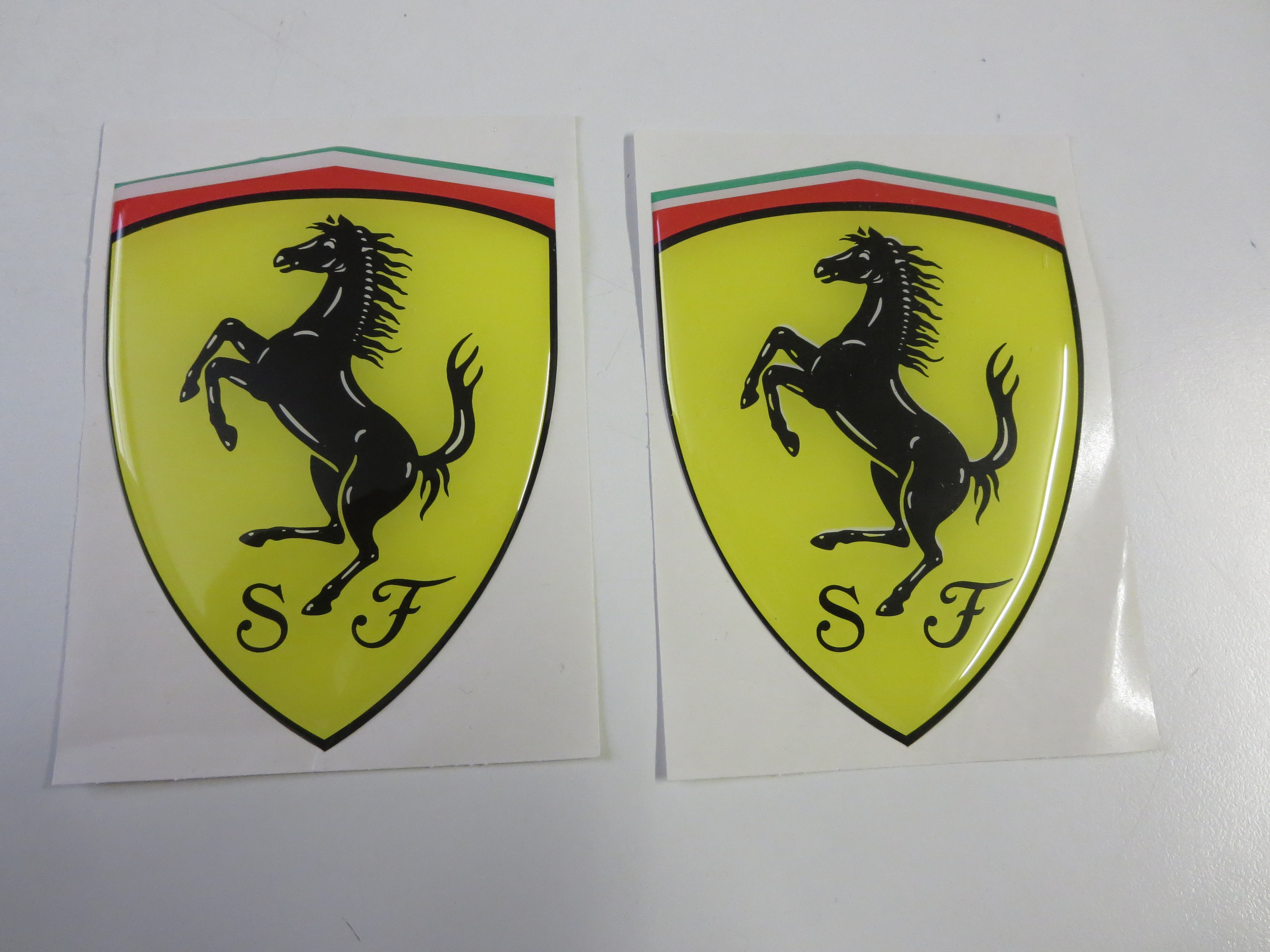 Ferrari Raised Soft Plastic Badge 